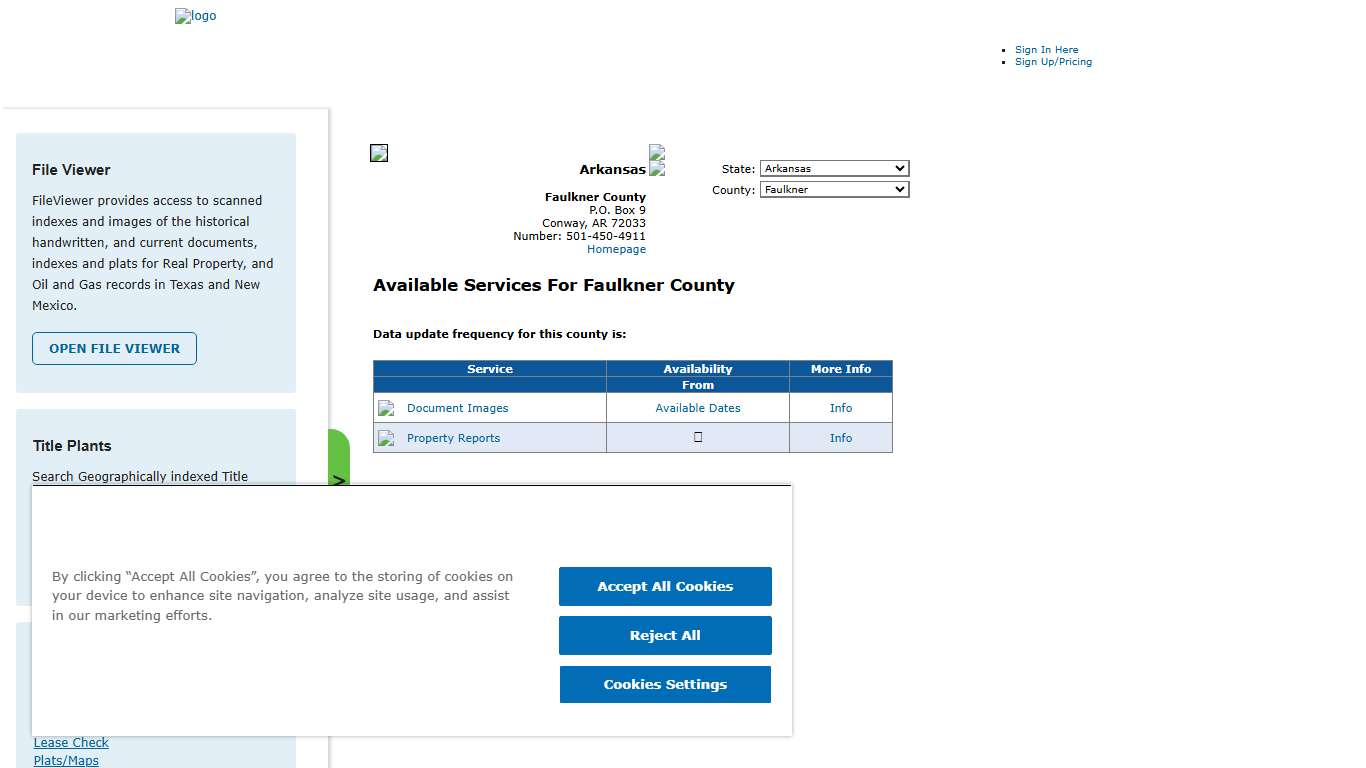 Search Faulkner County Public Property Records Online | CourthouseDirect.com