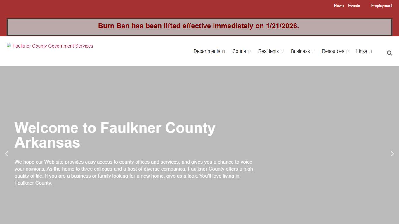 Faulkner County Government Offices and Services
